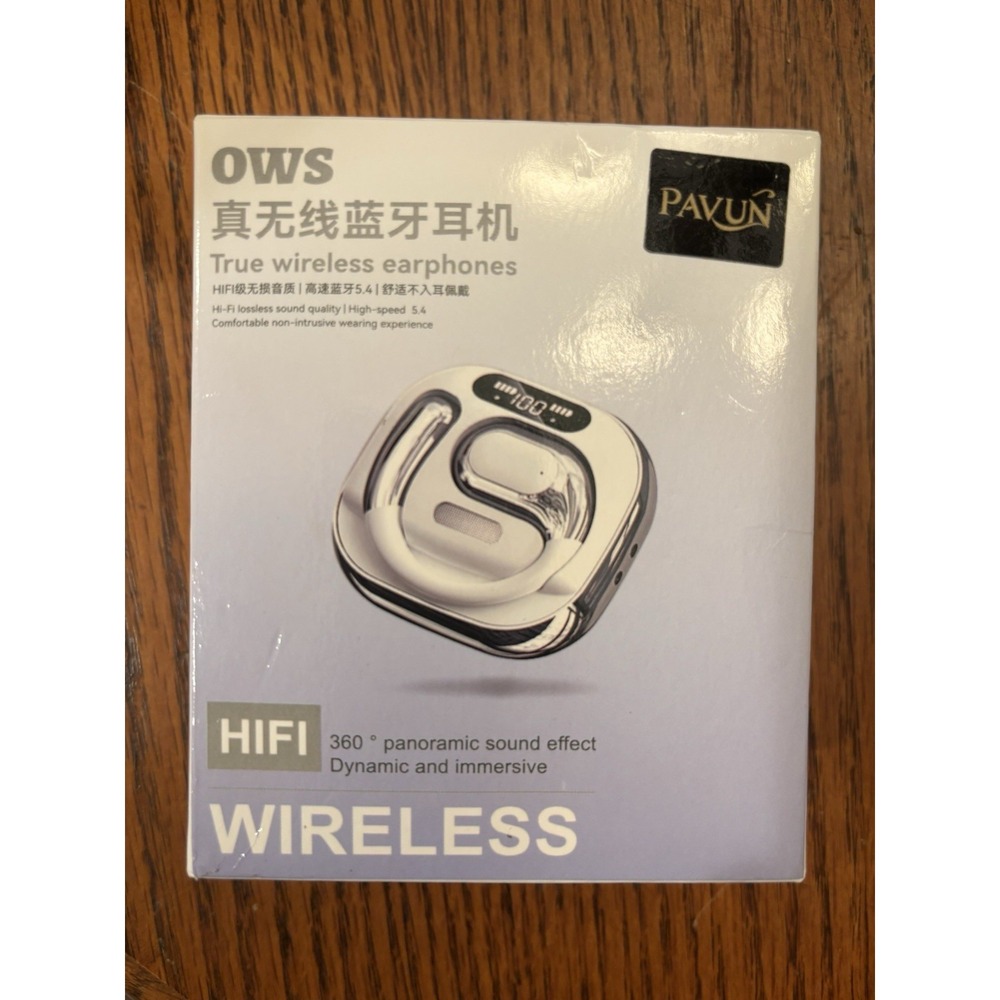 PAVUN OWS True WirelessEarphones 5.4 Bluetooth Open-Ear HiFi Headphones
